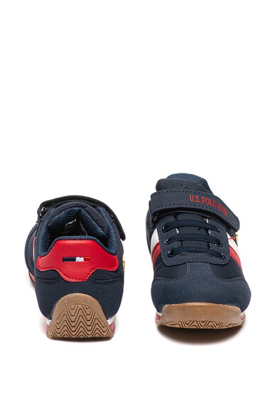 U.S. Polo Assn. Pantofi sport cu velcro si sireturi elastice Boni Baieti