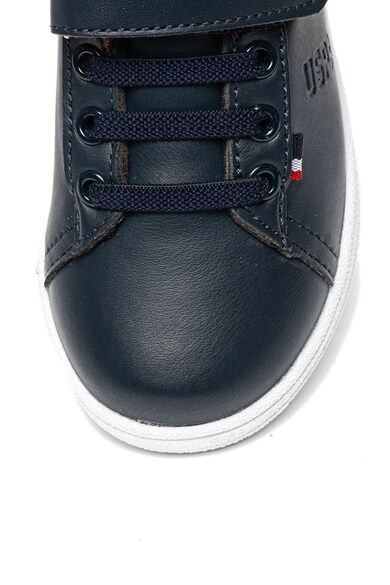 U.S. Polo Assn. Pantofi sport de piele ecologica, cu velcro Franco Baieti