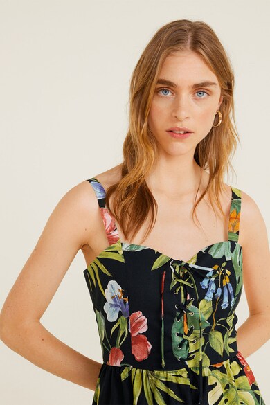 Mango Rochie midi cu model tropical Fame Femei