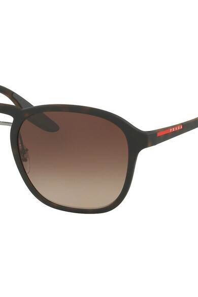 Prada Ochelari de soare rotunzi cu rama cu aspect tortoise Barbati