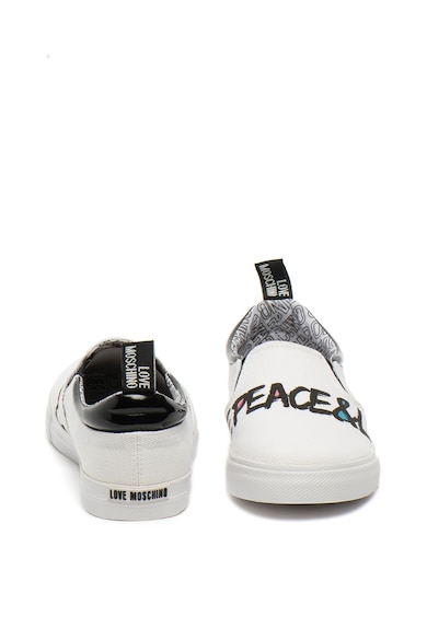 Love Moschino Pantofi slip-on cu imprimeu logo Femei