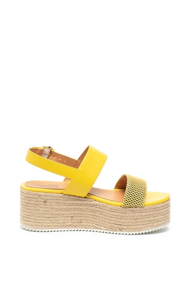 Love Moschino Sandale slingback tip espadrile cu aplicatii Femei