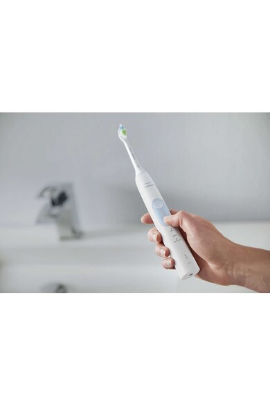 Philips Sonicare Periuta de dinti sonica electrica  ProtectiveClean /68, 3 moduri, 1 capat de periere, functie BrushSyn, Numar de miscari/minut 62000, senzor de presiune, Alb/Albastru Femei