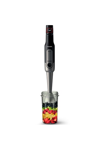 Philips Mixer vertical  Viva Collection HR2651/90, 800 W, Viteza variabila + Turbo, recipient on-the-go si supa, Negru Femei