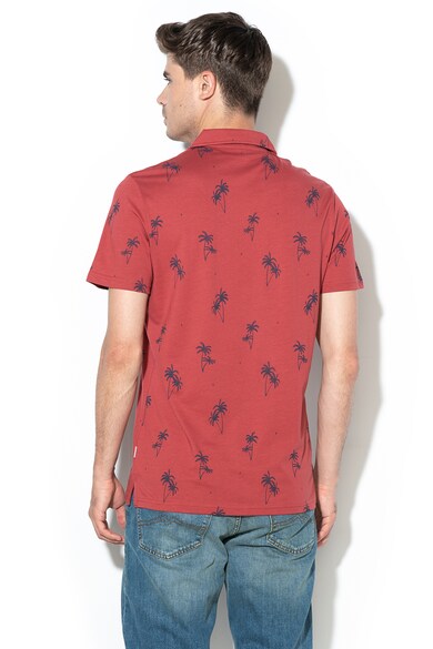 Jack & Jones Tricou polo regular fit cu imprimeu tropical Perry Barbati