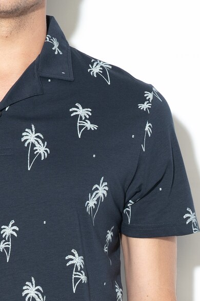 Jack & Jones Tricou polo regular fit cu imprimeu tropical Perry Barbati