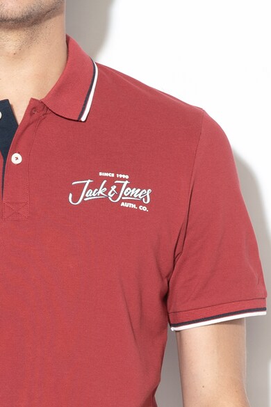 Jack & Jones Тениска Beams с яка и лого Мъже