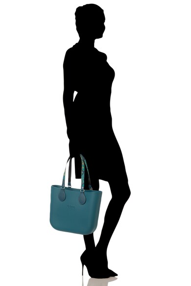 O bag Geanta shopper cu logo in relief Femei