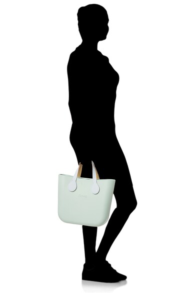 O bag Geanta de mana cu logo stantat Femei