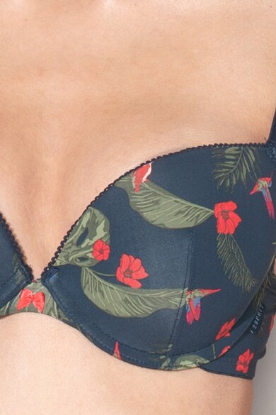 ESPRIT Bodywear Finella trópusi mintás push-up melltartó női