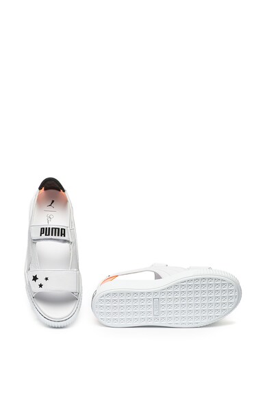 Puma Кожени сандали с равна платформа Жени