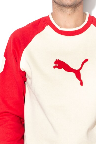 Puma Bluza sport cu decolteu la baza gatului si logo Barbati