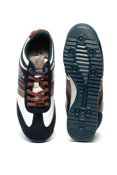 Australian Pantofi sport de piele ecologica, cu garnituri de piele intoarsa ecologica Barbati