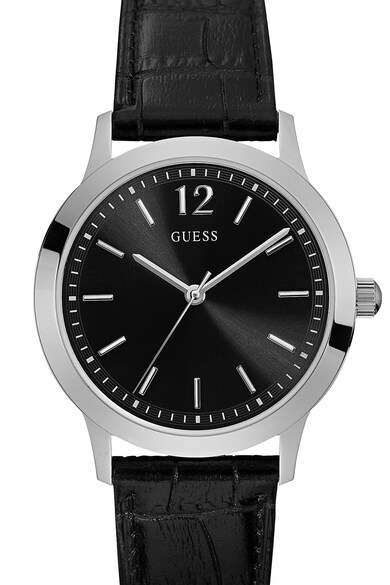 GUESS Ceas cu o curea de piele Barbati