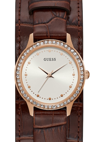 Guess Ceas analog cu coroana cu cristale Femei