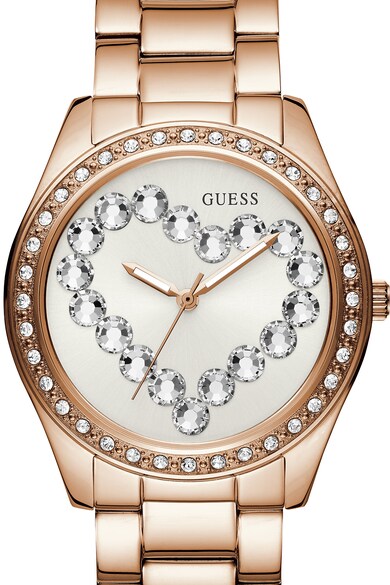 GUESS Стоманен часовник с кристали Жени