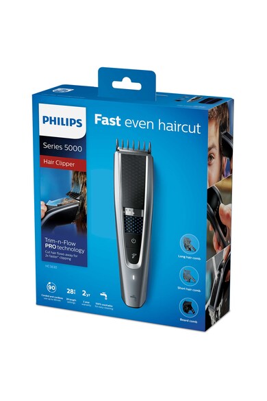 Philips Aparat de tuns  /15, 0.5-28 mm, 28 trepte, Litiu Ion, Lavabil, Argintiu Barbati