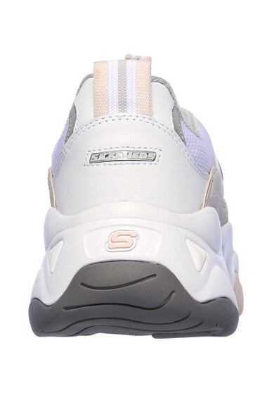 Skechers Pantofi sport de piele peliculizata si material textil D'Lites 3.0 Femei