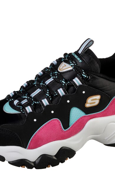 Skechers D'lites 3.0-Brave Output sneaker bevont bőr szegélyekkel női