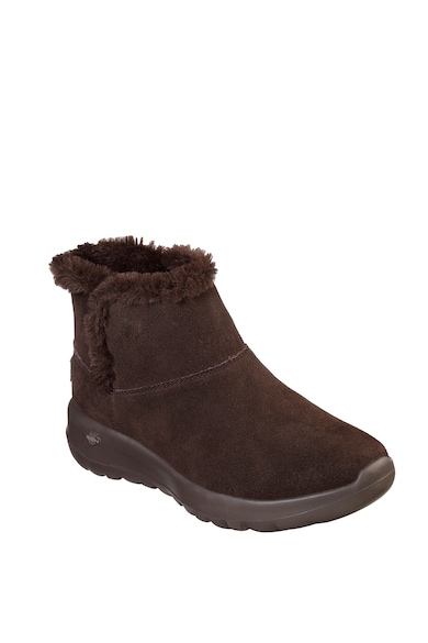 Skechers Ghete cu captuseala de blana sintetica On The Go Joy Bundle Up Femei