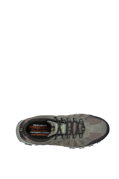 Skechers Selmen vízálló nyersbőr sneaker kontrasztos cipőfűzőkkel férfi