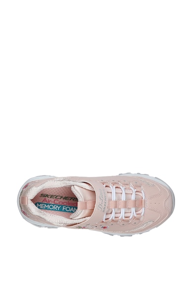 Skechers D'Lites sneaker virágmintás hímzéssel Lány