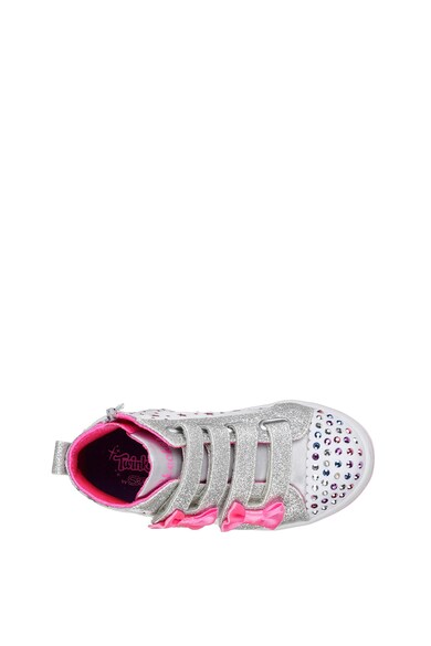 Skechers Pantofi sport cu LED-uri si strasuri Twi-Lites Fete