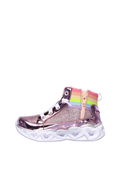Skechers Pantofi sport mid-high cu insertii stralucitoare S-Lights®-Rainbow Diva Fete