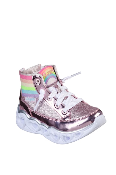 Skechers S-Lights®-Rainbow Diva középmagas szárú sneaker csillámos betétekkel Lány