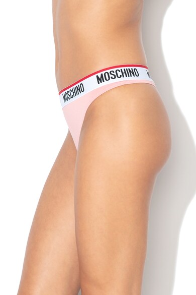 Moschino Chiloti tanga cu banda logo in talie Femei