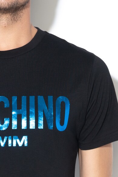 Moschino Tricou de plaja, cu imprimeu logo Barbati