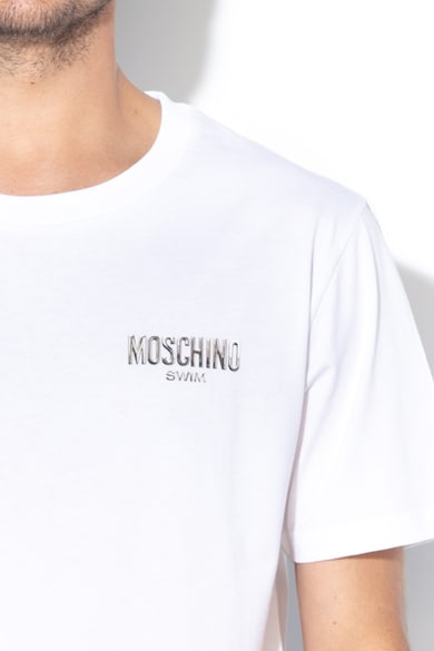 Moschino Tricou de plaja, cu imprimeu logo pe piept Barbati