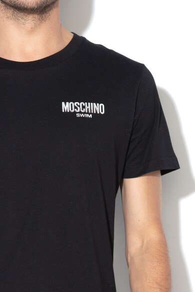 Moschino Tricou de plaja, cu imprimeu logo pe piept Barbati