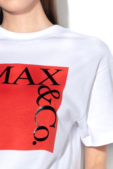 Max&Co Tricou de bumbac cu imprimeu logo Femei