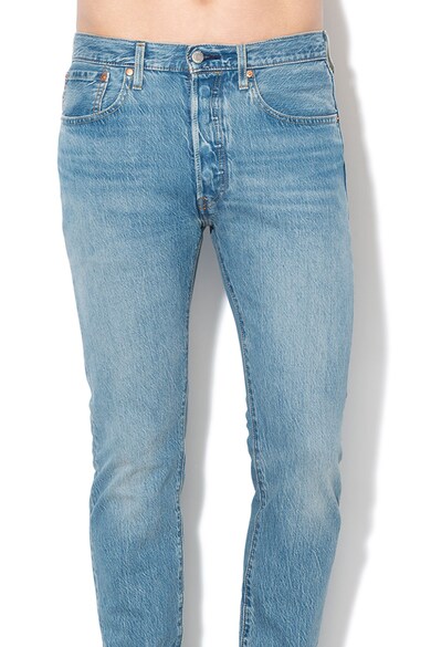 Levi's Blugi skinny cu detalii cu aspect deteriorat 501® Barbati