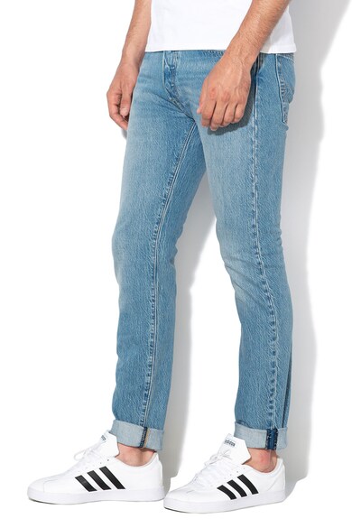 Levi's Blugi skinny cu detalii cu aspect deteriorat 501® Barbati