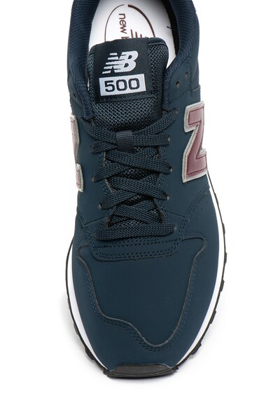 New Balance Pantofi sport de piele ecologica, cu logo 500 Barbati