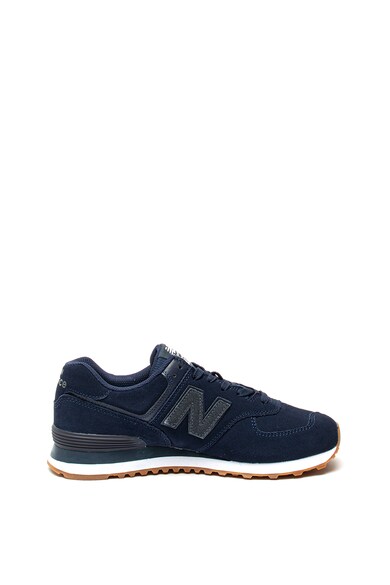 New Balance 574 nyersbőr sneaker műbőr részletekkel férfi