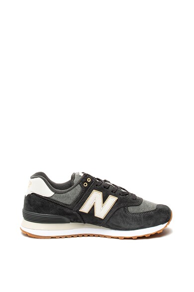 New Balance Pantofi sport de piele intoarsa, cu detalii din material textil 574 Barbati