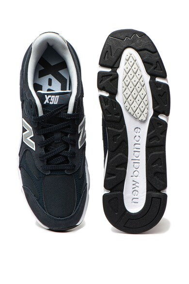New Balance Pantofi sport de piele, cu garnituri de piele ecologica X90 Barbati