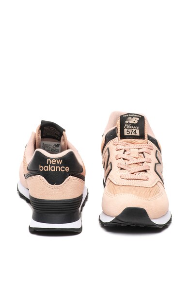New Balance 574 nyersbőr sneaker hálós anyagbetétekkel női