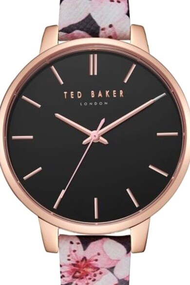 Ted Baker Ceas cu o curea de piele si imprimeu floral Femei