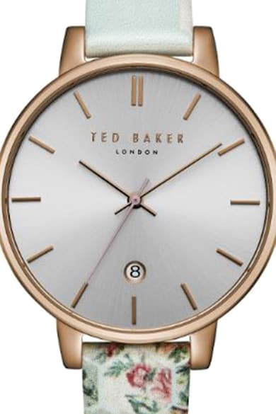 Ted Baker Ceas quartz cu o curea de piele cu model floral Femei