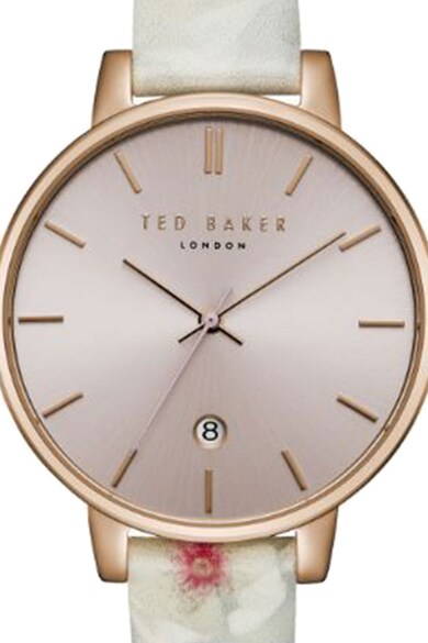 Ted Baker Ceas analog cu o curea de piele cu model floral Femei