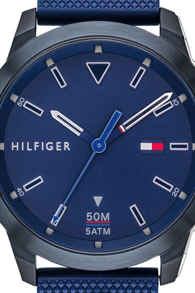 Tommy Hilfiger Овален часовник със силиконова каишка Мъже