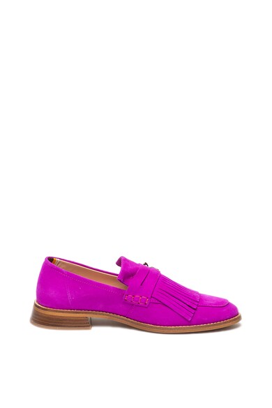 Scotch & Soda Pantofi loafer de piele intoarsa, cu franjuri Loel Femei