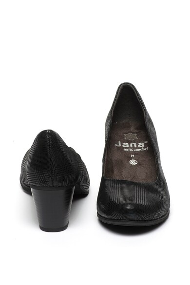 Jana Shoes Pantofi de piele, cu aspect stralucitor Femei