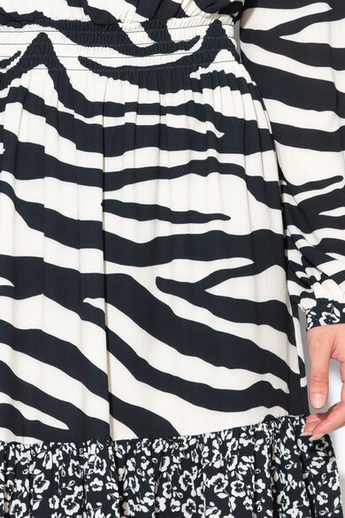 Liu Jo Rochie cu decolteu pe umeri si imprimeu zebra Femei