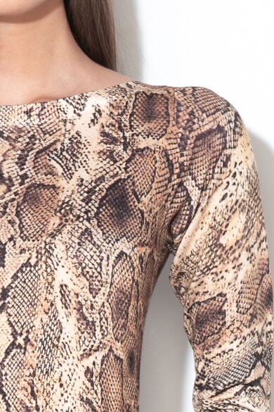 Liu Jo Pulover din tricot fin cu model piele de sarpe Femei