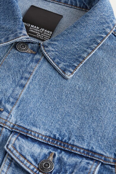 Mango Jacheta de denim cu aspect decolorat Ryan Barbati